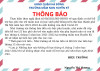 THÔNG BÁO TRẢ TIỀN HỖ TRỢ HỌC PHÍ CHO TRẺ