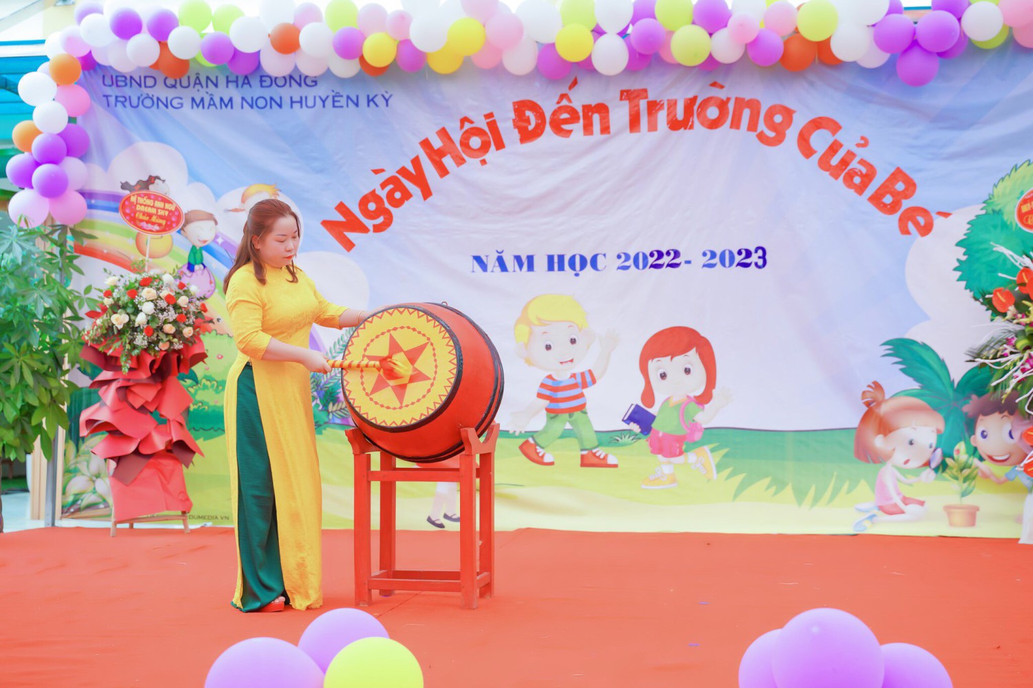 Trường MN Huyền Kỳ chào đón năm học 2022-2023